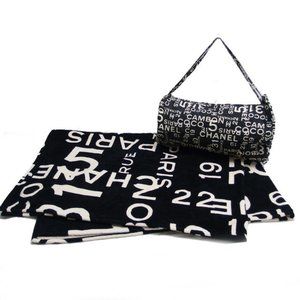 Chanel by Sea Large Blanket and Bag Set, Black
